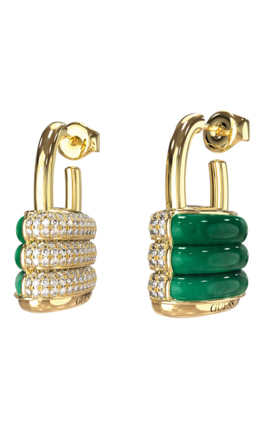 GUESS STEEL GUESS MY SECRET JUBE05412JWYGGNT/U Σκουλαρίκια Δίχρωμα Με Πέτρες