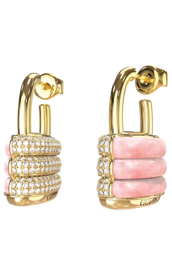 GUESS STEEL GUESS MY SECRET JUBE05412JWYGRST/U Σκουλαρίκια Δίχρωμα Με Πέτρες