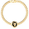 GUESS STEEL GUESS PANTHER JUMB06086JWYGS Βραχιόλι Χρυσό Με Πάνθηρα Και Λογότυπο