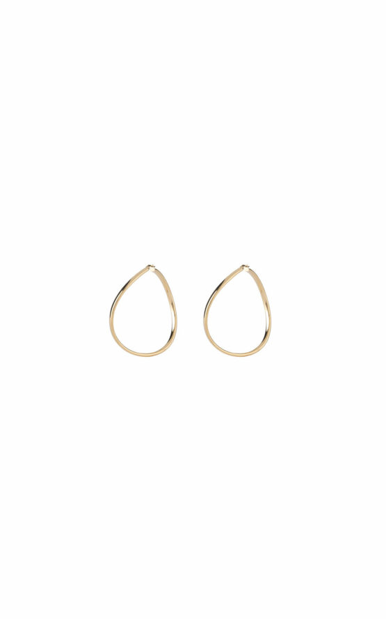 GUESS STEEL HOOPS I DID IT AGAIN JUBE04197JWYGT-U Χρυσά Σκουλαρίκια Κρίκοι