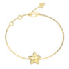 GUESS STEEL ICONIQUE JUBB05546JWYGL Βραχιόλι Χρυσό Με Αστέρι Και Λογότυπο