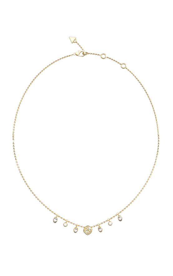 GUESS STEEL JAIPUR SPLENDOR JUBN06148JWYGT/U Κολιέ Χρυσό Με Κρεμαστά Τσαρμ