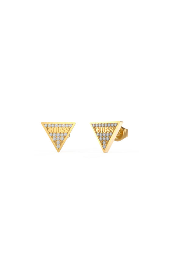 GUESS STEEL JUBE02156JWYGT-U Χρυσά Σκουλαρίκια Τρίγωνα