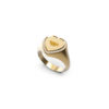 GUESS STEEL JUBR01430JWYG56 Χρυσό Δαχτυλίδι Με Καρδιά