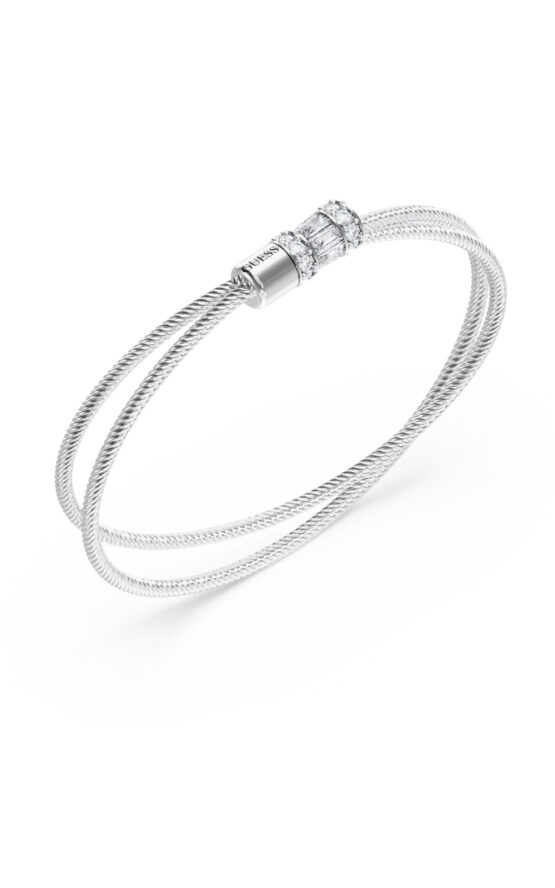 GUESS STEEL KALYBE JUBB05395JWRHL Βραχιόλι Ασημένιο Με Πέτρες