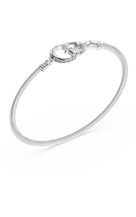 GUESS STEEL KALYBE JUBB05399JWRHL Βραχιόλι Ασημένιο Με Λογότυπο Και Πέτρες