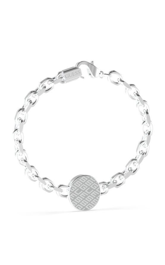 GUESS STEEL KING'S ROAD JUXB03230JWSTL Ασημένιο Βραχιόλι