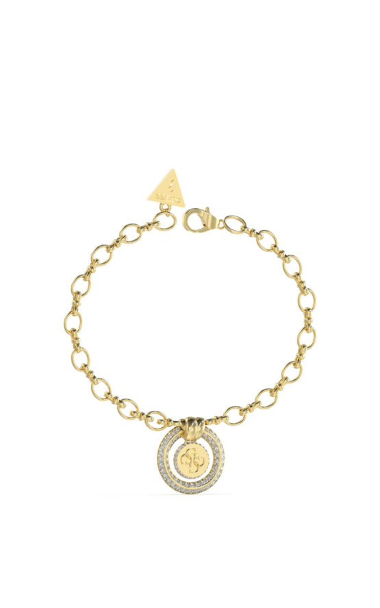 GUESS STEEL KNOT YOU JUBB04059JWYGL Χρυσό Βραχιόλι Με Κρεμαστό Σχέδιο