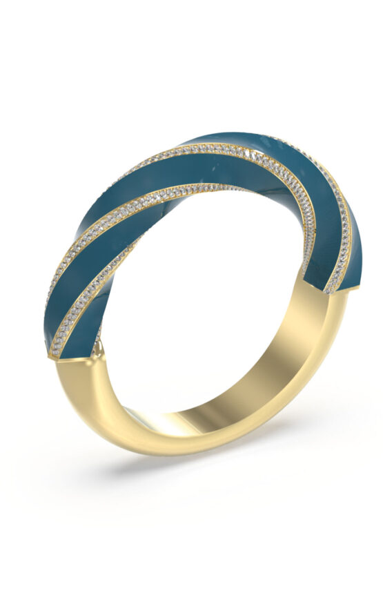 GUESS STEEL LE MIRAGE JUBR05384JWYGPT56 Δαχτυλίδι Δίχρωμο Με Πέτρες