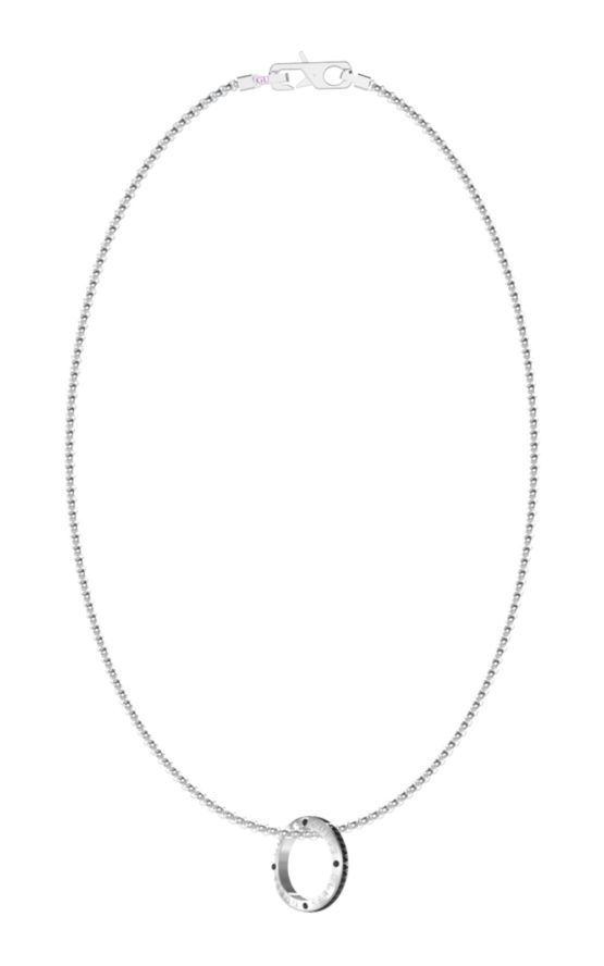 GUESS STEEL LEGACY JUMN03216JWSTBKT-U Ασημένιο Κολιέ Με Κρεμαστό Σχέδιο
