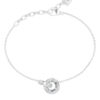 GUESS STEEL LES BAGUETTES JUBB06331JWRHL Βραχιόλι Ασημένιο Με Δυο Κρικάκια Με Πέτρες