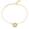 GUESS STEEL LES BAGUETTES JUBB06331JWYGL Βραχιόλι Χρυσό Με Δυο Κρικάκια Με Πέτρες