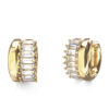 GUESS STEEL LES BAGUETTES JUBE06327JWYGT/U Κρίκοι Χρυσοί Με Πέτρες