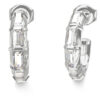 GUESS STEEL LES BAGUETTES JUBE06332JWRHT/U Κρίκοι Ασημένιοι Με Πέτρες