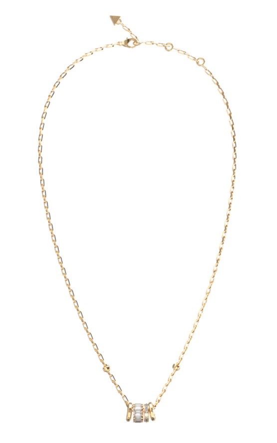 GUESS STEEL LES BAGUETTES JUBN06326JWYGT/U Κολιέ Χρυσό Με Πέτρες