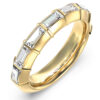 GUESS STEEL LES BAGUETTES JUBR06333JWYG56 Δαχτυλίδι Χρυσό Με Πέτρες