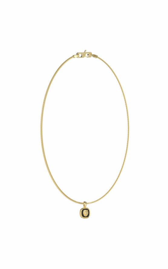 GUESS STEEL LION KING JUMN04009JWYGBKT/U Κολιέ Χρυσό Με Λιοντάρι