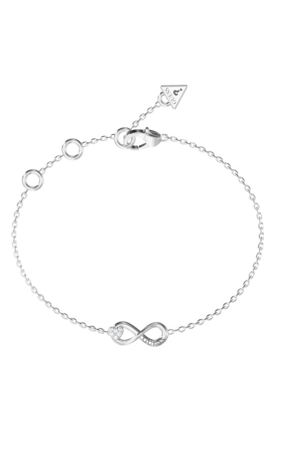 GUESS STEEL LOVE BITES JUBB06048JWRHL Βραχιόλι Ασημένιο Με Άπειρο