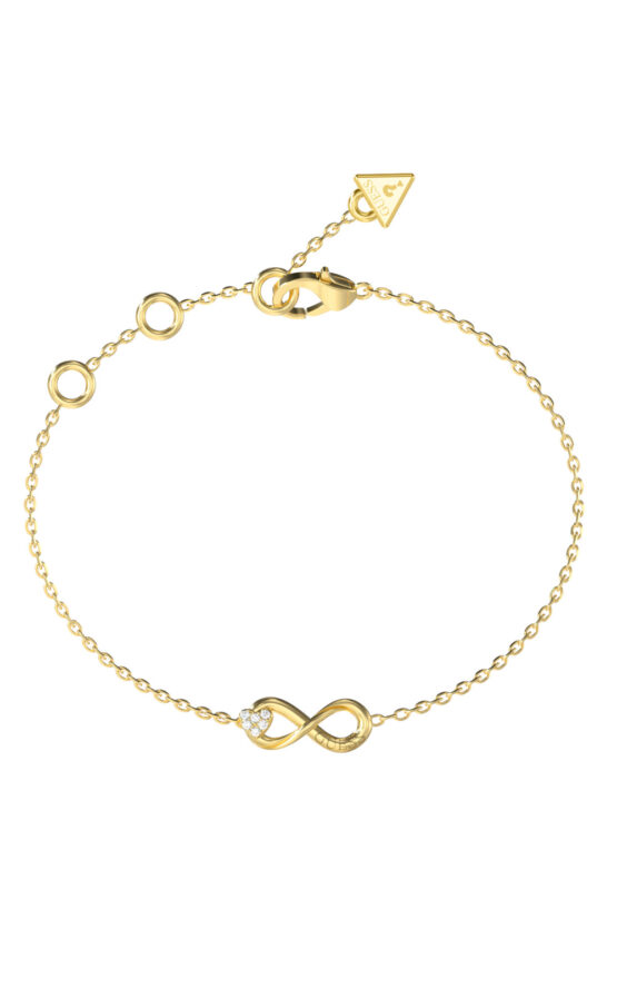 GUESS STEEL LOVE BITES JUBB06048JWYGL Βραχιόλι Χρυσό Με Άπειρο
