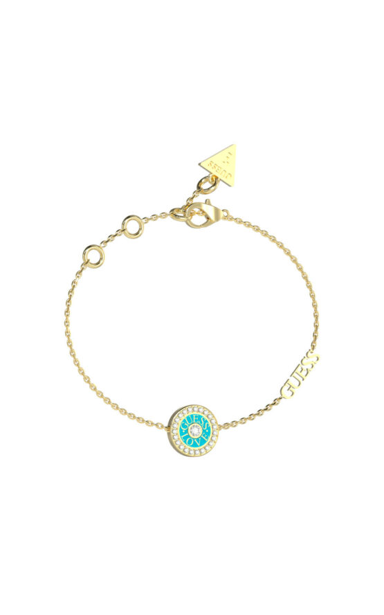 GUESS STEEL LOVE GUESS JUBB04082JWYGTQL Χρυσό Βραχιόλι Με Σχέδιο