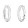 GUESS STEEL MADISON JUBE06425JWRHT/U Κρίκοι Ασημένιοι Με Πέτρες
