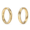 GUESS STEEL MADISON JUBE06427JWYGT/U Κρίκοι Χρυσοί Με Πέτρες