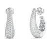 GUESS STEEL MADISON JUBE06429JWRHT/U Κρίκοι Ασημένιοι Με Πέτρες