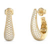GUESS STEEL MADISON JUBE06429JWYGT/U Κρίκοι Χρυσοί Με Πέτρες