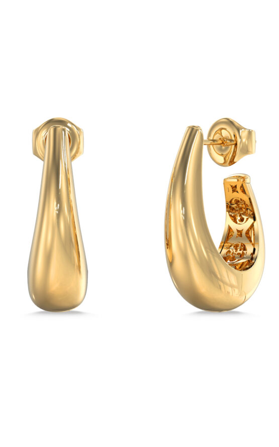 GUESS STEEL MADISON JUBE06430JWYGT/U Κρίκοι Χρυσοί
