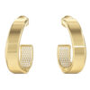 GUESS STEEL MADISON JUBE06434JWYGT/U Κρίκοι Χρυσοί Με Πέτρες