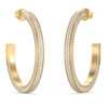 GUESS STEEL MADISON JUBE06435JWYGT/U Κρίκοι Χρυσοί Με Πέτρες
