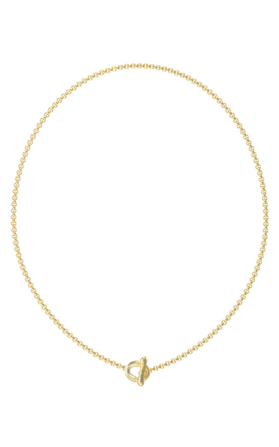 GUESS STEEL MAJORELLE JUBN05371JWYGT/U Κολιέ Χρυσό Με Σχέδιο Και Λογότυπο