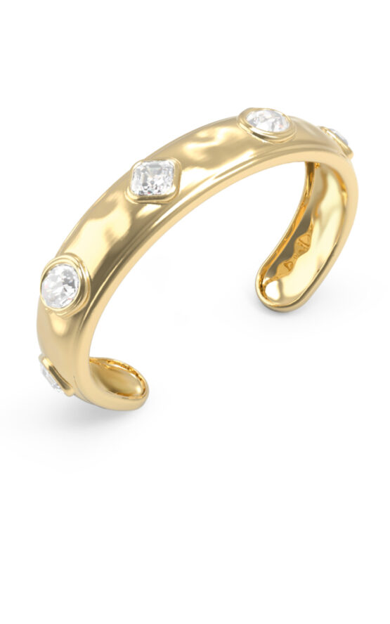 GUESS STEEL MAMOUNIA JUBB05317JWYGL Χειροπέδα Χρυσή Με Πέτρες