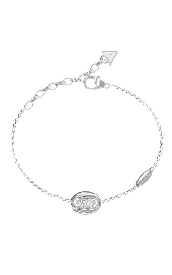 GUESS STEEL MARINA JUBB06224JWRHL Βραχιόλι Ασημένιο Με Σχέδιο Με Λογότυπο