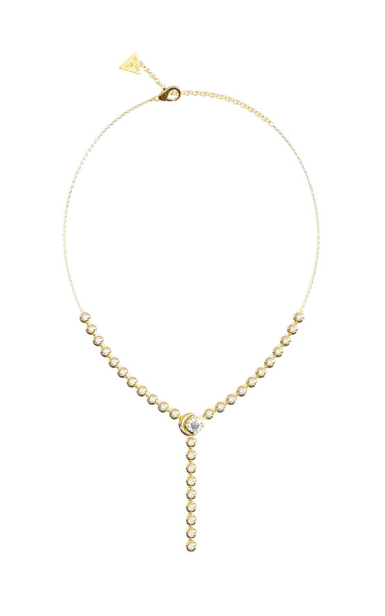 GUESS STEEL MARINA JUBN06231JWYGT/U Κολιέ Χρυσό Με Πέτρες