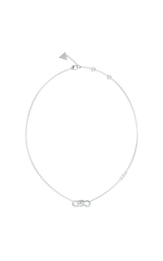 GUESS STEEL MODERN LOVE JUBN04010JWRHT-U Ασημένιο Κολιέ Με Άπειρο