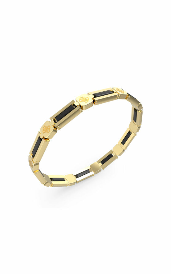 GUESS STEEL MONTECARLO JUMB04033JWYGBKT/U Χειροπέδα Δίχρωμη Με Λογότυπα