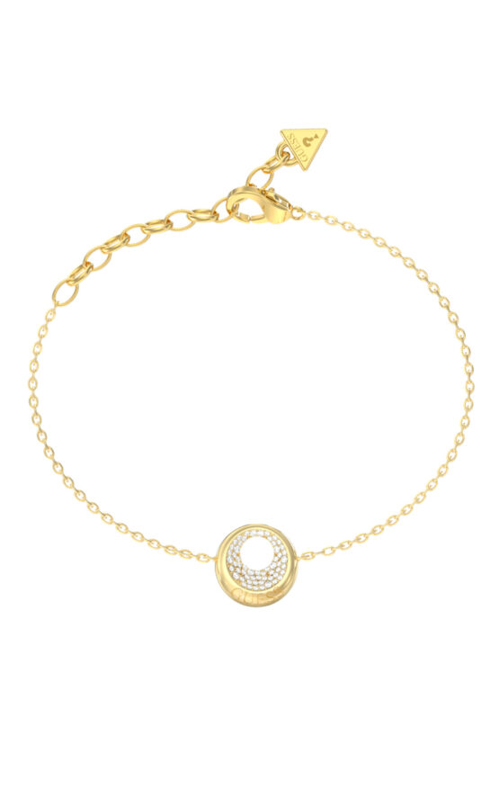 GUESS STEEL MOON DROPS JUBB06246JWYGL Βραχιόλι Χρυσό Με Σχέδιο Με Πέτρες