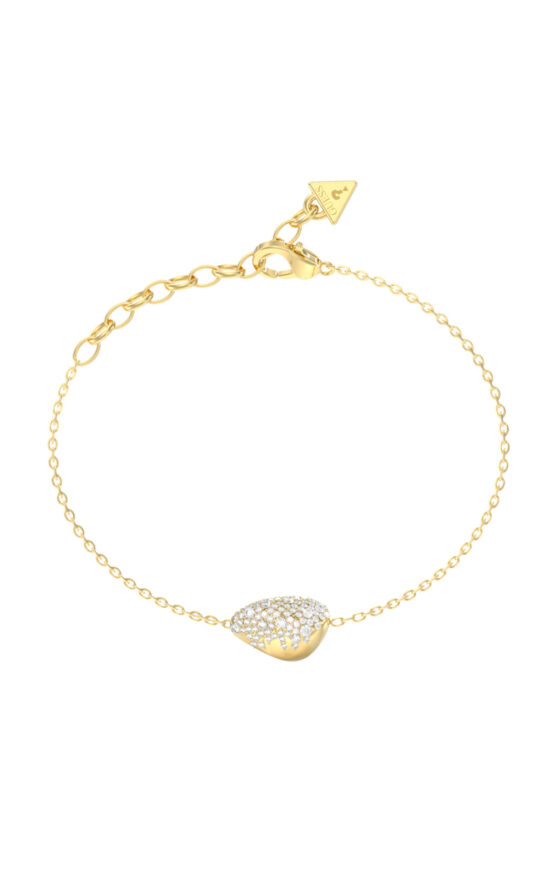 GUESS STEEL MOON DROPS JUBB06254JWYGL Βραχιόλι Χρυσό Με Βότσαλο Με Πέτρες
