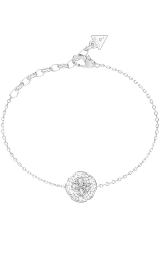 GUESS STEEL MORNING GRACE JUBB06380JWRHL Βραχιόλι Ασημένιο Με Σχέδιο Με Πέτρες