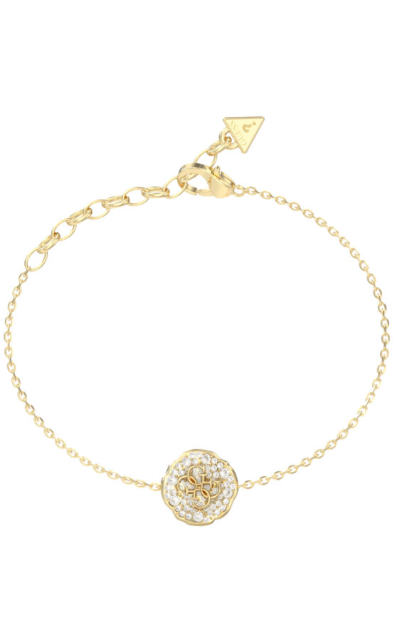 GUESS STEEL MORNING GRACE JUBB06380JWYGL Βραχιόλι Χρυσό Με Σχέδιο Με Πέτρες