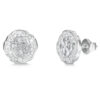 GUESS STEEL MORNING GRACE JUBE06381JWRHT/U Σκουλαρίκια Ασημένια Με Πέτρες Και Λογότυπο
