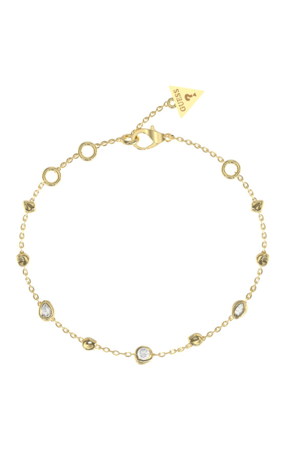 GUESS STEEL PANAREA JUBB05183JWYGL Βραχιόλι Χρυσό Με Βότσαλα Και Πέτρες