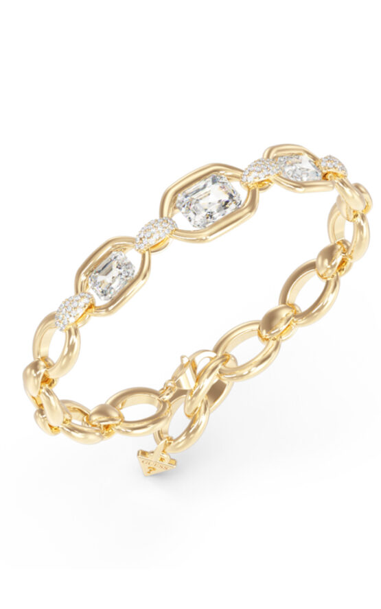 GUESS STEEL RADIOSA JUBB06383JWYGL Βραχιόλι Χρυσό Με Πέτρες