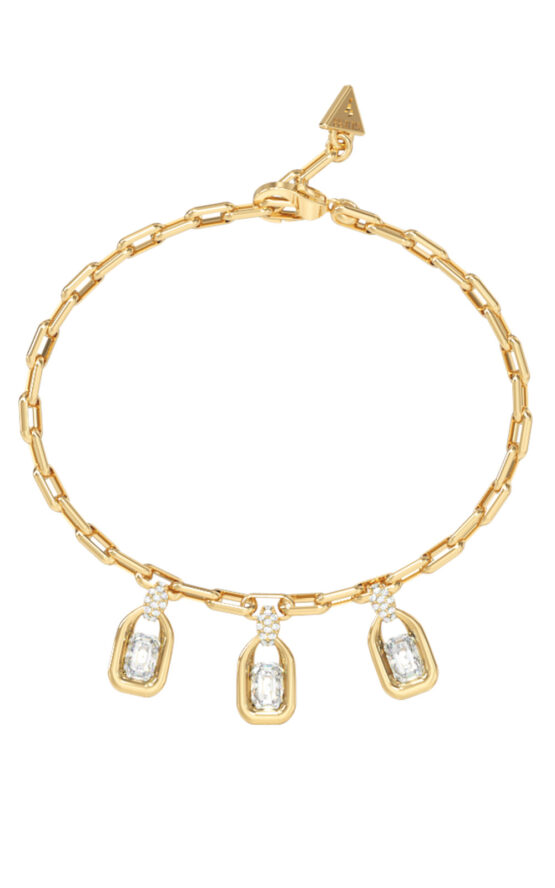 GUESS STEEL RADIOSA JUBB06386JWYGL Βραχιόλι Χρυσό Με Τσάρμς Με Πέτρες