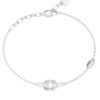 GUESS STEEL RADIOSA JUBB06390JWRHL Βραχιόλι Ασημένιο Με Σχέδιο Με Πέτρες