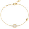 GUESS STEEL RADIOSA JUBB06390JWYGL Βραχιόλι Χρυσό Με Σχέδιο Με Πέτρες