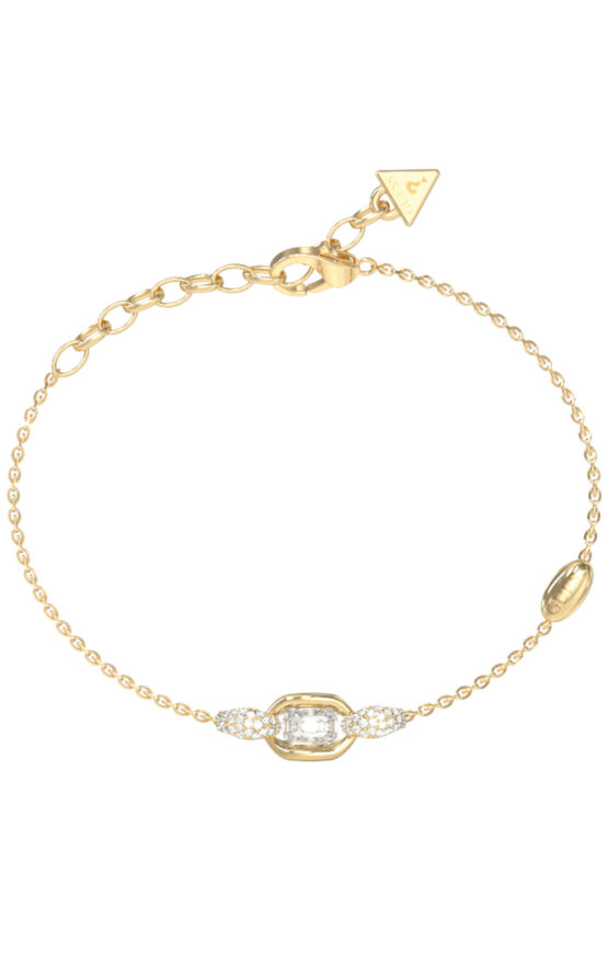 GUESS STEEL RADIOSA JUBB06390JWYGL Βραχιόλι Χρυσό Με Σχέδιο Με Πέτρες