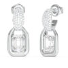 GUESS STEEL RADIOSA JUBE06391JWRHT/U Σκουλαρίκια Ασημένια Με Πέτρες