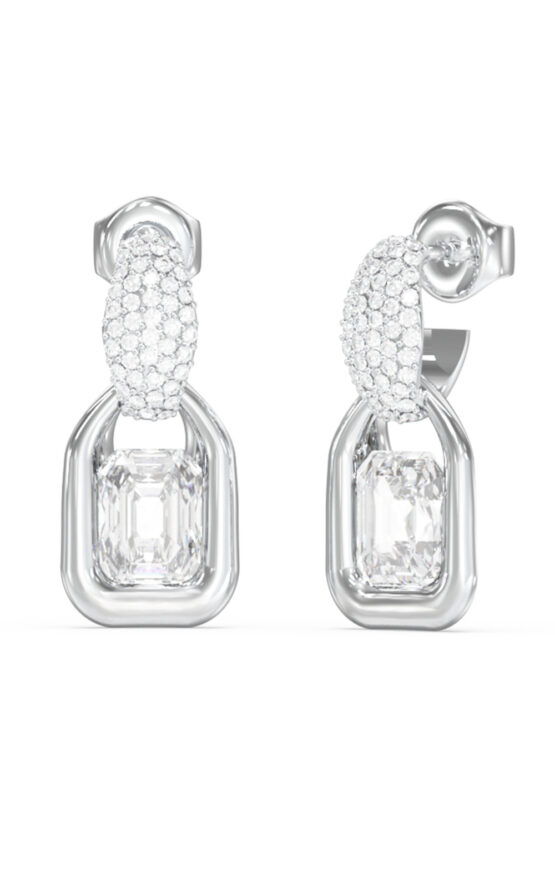 GUESS STEEL RADIOSA JUBE06391JWRHT/U Σκουλαρίκια Ασημένια Με Πέτρες